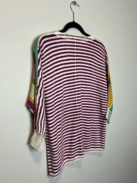 SUNDANCE Johanna 100% Cotton Multi Stripe sweater Top size Small - Picture 8 of 10